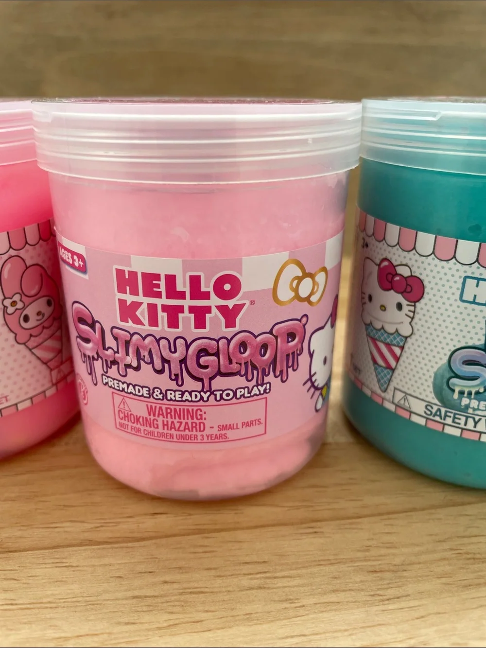 SALE! 50% Off NWT Hello Kitty Whipped Slime - Pink & Teal Set of 3